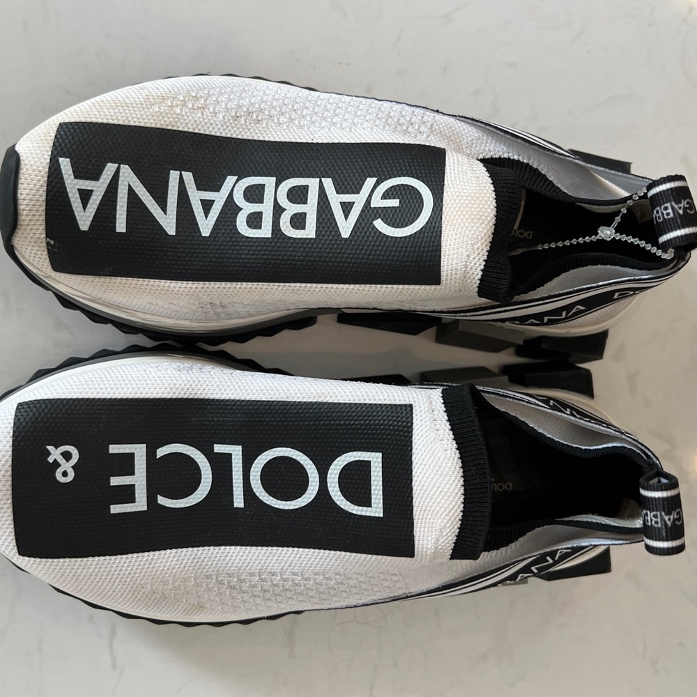 Dolce and Gabbana Logo Slip On Sneakers Size 37
